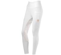 Leggings da equitazione donna Begonia full grip con fascia alta in vita Tattini