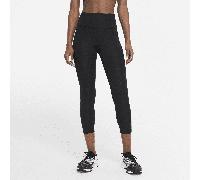 Leggings da running a lunghezza ridotta e vita media Nike Fast - Donna - Nero XXS