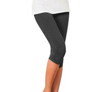 Leggings Donna 3/4 Leggins Vita Alta Jogging Pants Controllo Pancia Pantaloni Capri Coprenti Pinocchietto Opaco Corti Pantaloncini Yoga Elastici Morbido Pilates Palestra Running Corti Pantaloni Estivi
