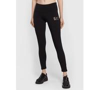 Leggings Donna EA7 Emporio Armani Cotone Logo Slim Fit Stretch 6LTP58 1200 Nero