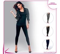 Leggings donna jadea 4367 invernale pantacollant cotone felpato