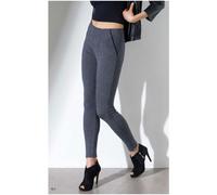 Leggings donna Jadea vita alta con taglio tasca in jacquard elasticizzato - 4470