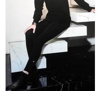 Leggings donna Matignon in microfibra con applicazione alla caviglia art Perles