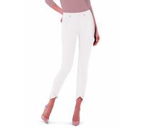 Leggings donna Matignon jeans cotone con motivo di frange sul fondo gamba /Frang