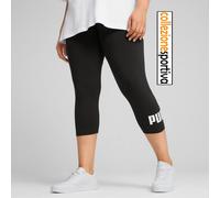 LEGGINGS DONNA PUMA ESSENTIALS LOGO 3/4 682430-01 col. nero/bianco