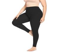 Leggings Donna Push Up Sportivi Taglia Grande Leggings Vita Alta Opaco Scrunch Elastici Leggins 3D Plumi Anticellulite Pantaloni Yoga Senza Cuciture Tasca Leggings Jogging Fitness Offerte, Nero ,