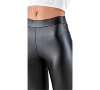 Leggings ecopelle felpato da donna coprente termico Eletta Milano EL202