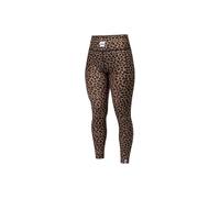 Eivy - Collant tecnico donna - Pocket Tights Leopard per Donne in Materiale Riciclato - Taglia S - Marrone