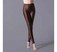 Leggings elasticizzati leggeri da donna per routine di danza, costumi per feste, lezioni di fitness e comodi da indossare tutti i giorni (S marrone)