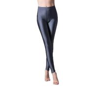 Leggings elasticizzati leggeri da donna, per routine di danza, feste, lezioni di fitness e comodi da indossare tutti i giorni (S grigio scuro)