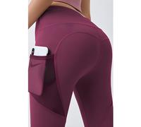 Leggings Energy da Donna - Bordo / M