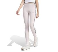 adidas Femme Seasonal Essentials Leopard Print Tights with 3-Stripes, ice purple/MULTICOLOR, S