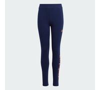 Leggings Essentials Linear Logo Cotton Dark Blue / Semi Coral Fusion 14-15A