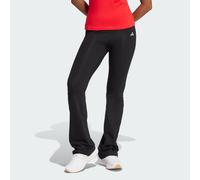 adidas Femme Essentials Small Logo Flared Leggings, Black/White, XXS