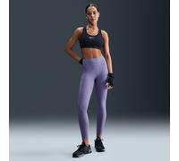 Leggings floreali a 7/8 a vita alta senza cucitura anteriore Nike Universa - Donna - Viola XL (IT 52-54)