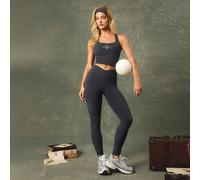 Leggings Harry Potter da 24" FeatherFit™, con vita incrociata, etichetta in silicone, taschino posteriore, tessuto morbido, elastico e traspirante, adatti per yoga, pilates, barre e uso casual quotidi