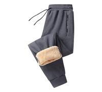 Leggings imbottiti da donna - Pantaloni foderati in pile da donna, pantaloni bassi spessi, colori puri bottoms rilassati, pantaloni comodi, tuta termica foderata in pile harem inverno pantaloni