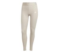 Leggings lunghi donna adidas Hyperglam Emboss Beige L