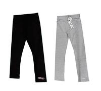 Leggings lungo da bambina nero grigio Datch cotone casual moda sport palestra