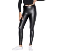 Leggings Metallici Donna American Apparel, Nero Opaco, X-Piccolo
