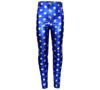 Leggings Metallici Dorati A Stelle Per Ragazze Dai 3 Ai 13 Anni