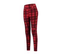Rusty Stitches Claudia V2 Chequered, leggings donna 42 female Rosso/Nero