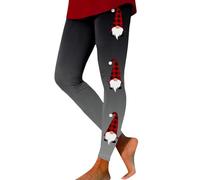 Leggings natalizi da donna a vita alta, in pile termico, foderati, invernali, yoga, pantaloni da jogging, skinny Slim Fit con tasche, fiocco di neve, stampati, opachi, antivento, termici, collant per