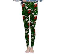 Leggings natalizi da donna, abbigliamento natalizio leggings foderati in pile per donna pantaloni termici a vita alta pancia elastico caldo collant invernali abbigliamento sportivo per interni ed