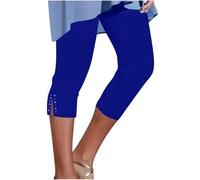 Leggings neri da donna, mezzo pantalone fluido da donna, in vita elastica, pantaloni alla caviglia, pantaloni da spiaggia, pantaloni cavi, pantaloni comodi, pantaloni dimagranti, leggings alla moda