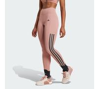 Leggings Optime 3-Stripes Full-Length Warm Clay L
