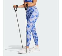 Leggings Optime Essentials Allover Print Flower Tie-Dye Semi Lucid Blue XS