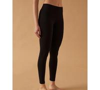 JADEA Leggings Pantacollant Donna Soft Cotton 4800 Cotone Elasticizzato, Blu, M