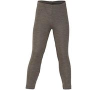 Leggings/Pantaloni Lunghi per Bambini, 70% Lana, 30% Seta (4 Anni, Noce)