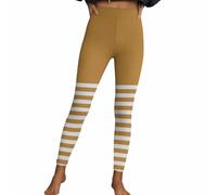 Leggings per Halloween, da donna, sexy, a righe, stile gotico, punk, a vita alta, per sport, fitness, aderenti, pantaloni da yoga, pantaloni da yoga, pantaloni da casa, pantaloni da festa
