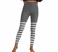 Leggings per Halloween, da donna, sexy, a righe, stile gotico, punk, a vita alta, per sport, fitness, aderenti, pantaloni da yoga, pantaloni da yoga, pantaloni da casa, pantaloni da festa