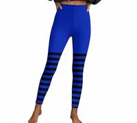 Leggings per Halloween da donna, sexy, sottili, a vita alta, per sport, fitness, aderenti, pantaloni da yoga, a strisce, pantaloni da yoga, a strisce elasticizzati, gotico punk, costume da loungewear
