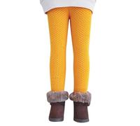 Leggings per Ragazze Legging Sport Vita Alta Pants Bambini Basic Tinta Unita Moda Abbigliamento Pantaloni Termici Termico Caldi e Comodi Interni ed Esterni