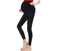 Leggings premaman da donna sopra il pancione a vita alta morbido elasticizzato supporto pancia pantaloni gravidanza per palestra yoga allenamento donna pantaloni casual, Nero , 52