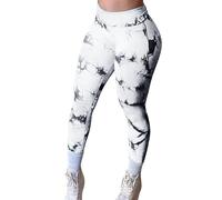 Leggings Push Up Donna Stampa Floreale Pattern Geometrico Printed Design Yoga Fitness Compression Thermal Winter Invernali Cotton Elastane Jersey Size Various Sizes Full Length Leggins Marroni Donna