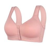 Leggings Rosso a Vita Alta Donne Shaped Cup Front Bra Without Wires Vest Style Plus Size Bra Body Foro, Rosa, 56