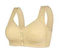Leggings Rosso a Vita Alta Donne Shaped Cup Front Bra Without Wires Vest Style Plus Size Bra Body Foro, beige, 56