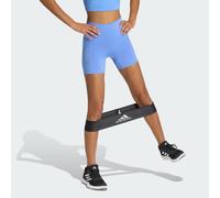 adidas 3 Stripes Studio All Me Booty Short Leggings Women Shorts L-5" Azzurro