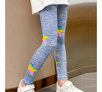 Leggings sottili con stampe carine per ragazze giovani, possono essere indossati dentro o fuori 6Y,7Y,8Y,9Y,4Y,5YPoliestere