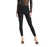 Leggings Sportivi Capri a Vita Alta Donna Made in Italy (Nero, 44 M IT Donna 42 EU)