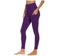 Leggings Sportivi da Donna Pantaloni di Svago Sollevamento del Sedere Leggins Sportivi Donna a Vita Super Soft Stretch Pantaloni Casual Sudore Controllo Pancia Leggings