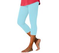 Leggings Sportivi Donna 7/8 Pantaloni Pantaloni Push Up Vita Elastica Confortevole Elastico Metà Lungo Fitness Yoga Traspirante Estivo Aderente Colore Puro A Buon Mercato Collant
