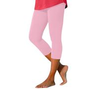 Leggings Sportivi Donna 7/8 Pantaloni Pantaloni Push Up Vita Elastica Confortevole Elastico Metà Lungo Fitness Yoga Traspirante Estivo Aderente Colore Puro A Buon Mercato Collant