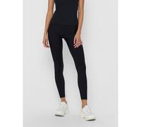 Leggings sportivo vita alta elasticizzato Nero L Tinta unita