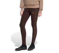 Leggings stampato 3 stripes Marrone S Tinta unita