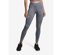 Leggings Superdry Train Elastic grigio bianco donna - XS